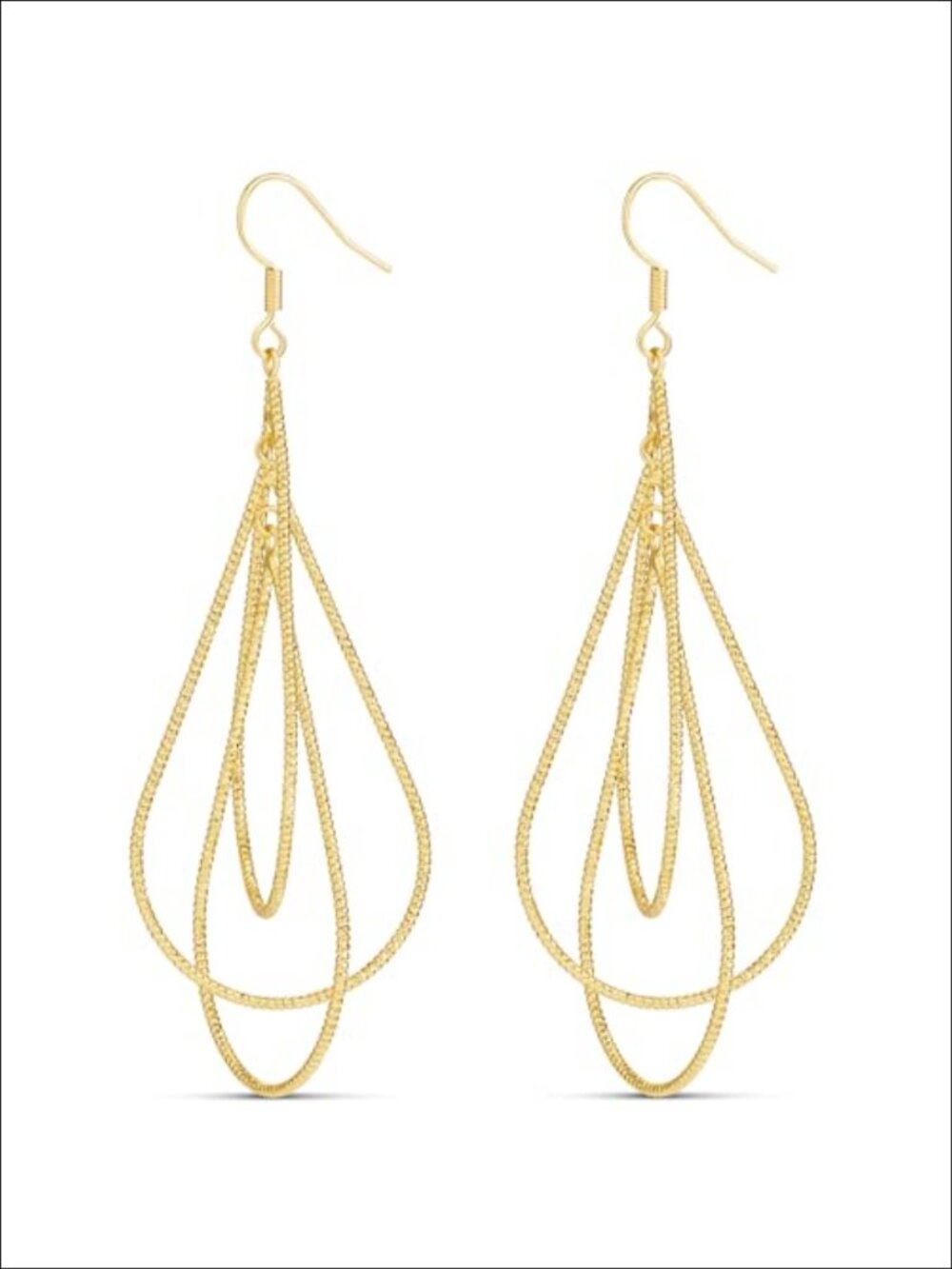 Dainty Silver Drop Earrings Dangling Gold Tone Women's Jewelry
